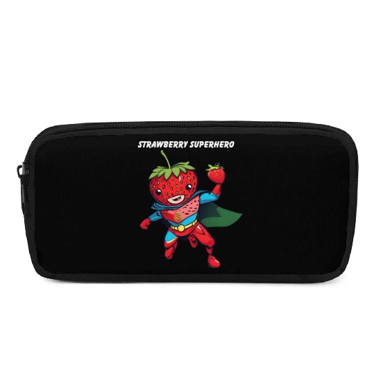 Strawberry Superhero Pencil Cases