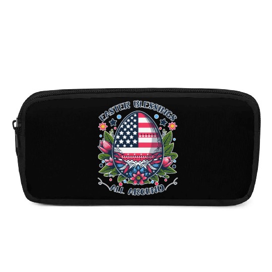 Easter Egg Flag - Easter Blessings All Around Pencil Cases