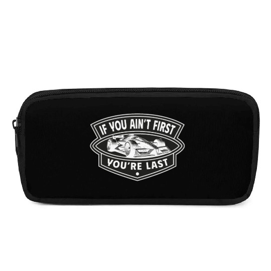 Drag Racing Car Motorsport Slogan Men's Pencil Cases