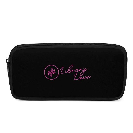 ALIA Library Love Neon Pink Solid Pencil Cases