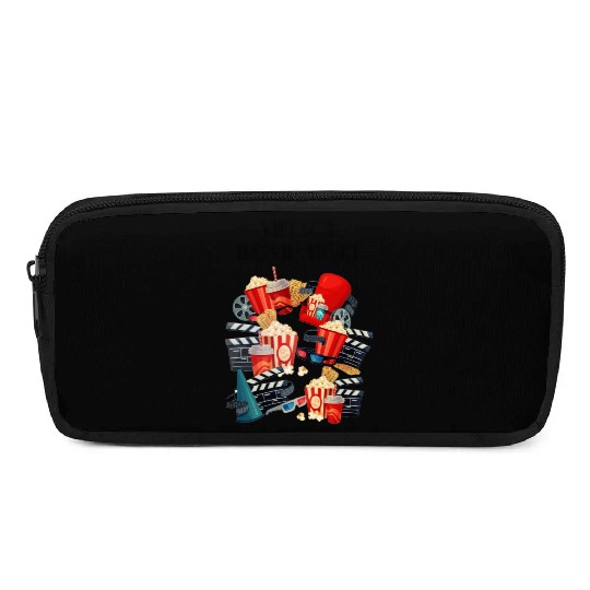 Popcorn Vintage Movie Night Pencil Cases
