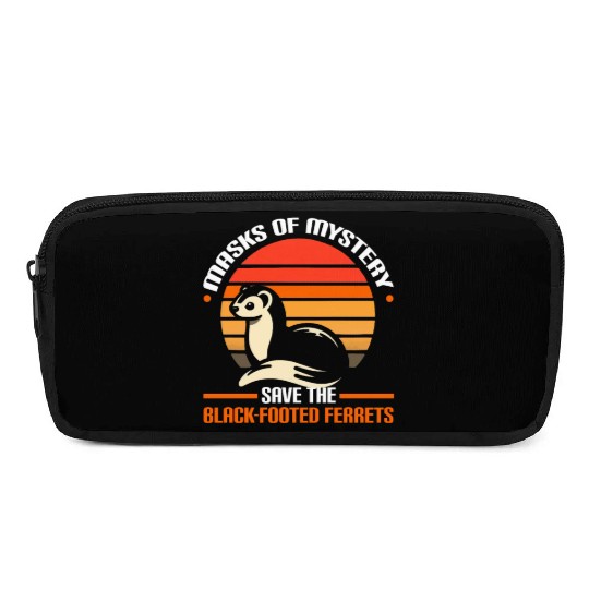 Endangered Species Black Footed Ferret Animal Pencil Cases