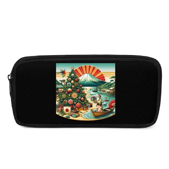 Japanese Style Christmas in July Pencil Cases
