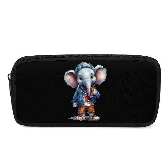 Cute Elephant Cartoon Pencil Cases