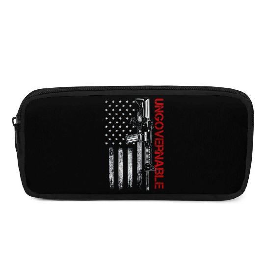 Ungovernable Become Ungovernable American USA FLag Pencil Cases