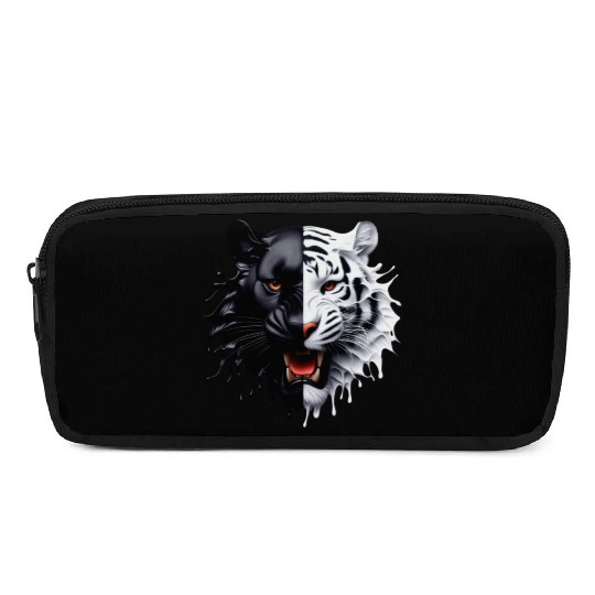 3D realistic black panther & Leopart Design Pencil Cases