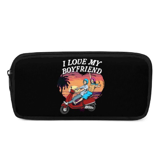 I Love My Boyfriend Funny Valentines Day Humor Pencil Cases
