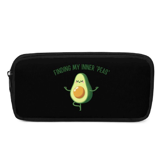 Avocado Yoga - Finding My Inner 'Peas' Design Pencil Cases