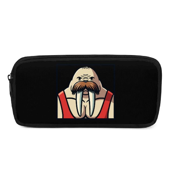 Walrus Wrestler Pencil Cases