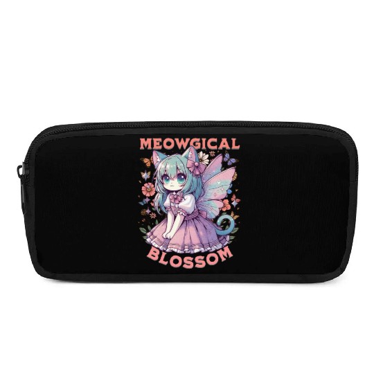 Meowgical Blossom Enchanting Fairycore Cat Fantasy Pencil Cases
