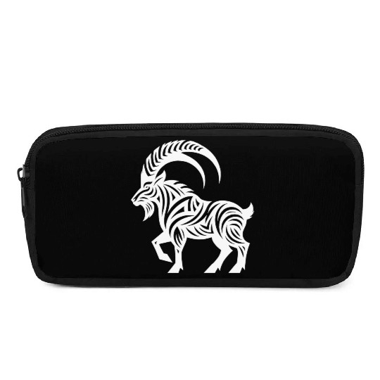 Capricorn Tattoo Style Pencil Cases