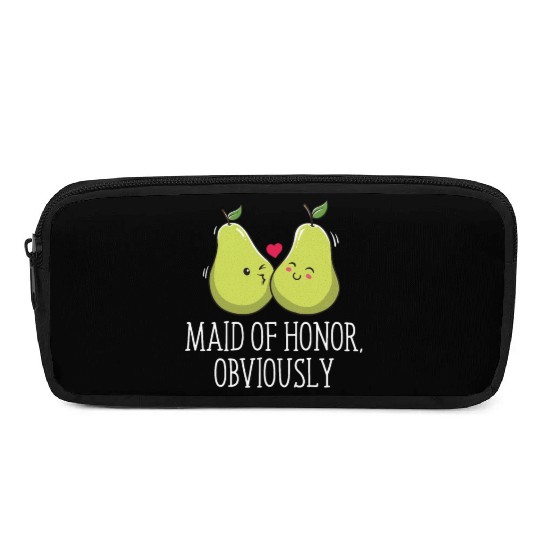 Maid Of Honor Obviously Best Woman Bridesmaid Best Pencil Cases