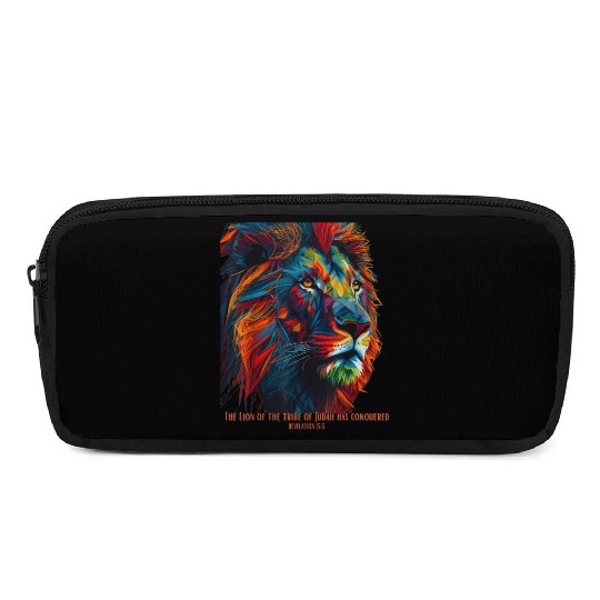 Lion of Judah Jesus Revelation Bible Verse Christ Pencil Cases
