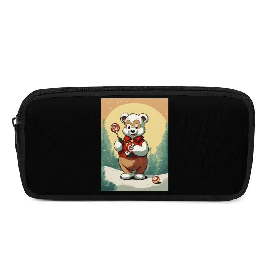 Cartoon cute teddy bear Pencil Cases