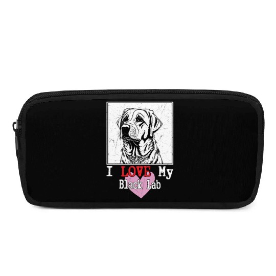 I Love My Black Lab Owner Labrador Retriever Pencil Cases