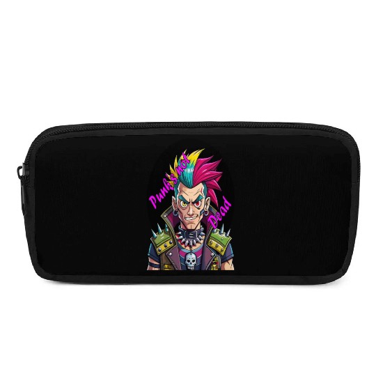 Rebel's Gaze: A Tribute to Punk's Resilience Pencil Cases