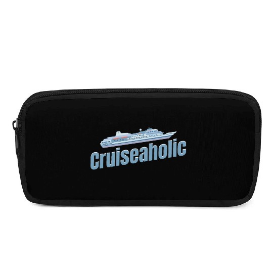 Cruiseaholic Cruise Ship Lover Cruising Sailing Pencil Cases
