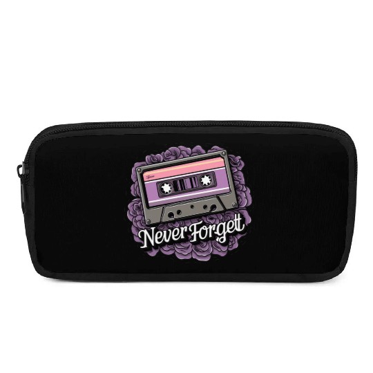 A cassette tape colored with roses 11 Pencil Cases