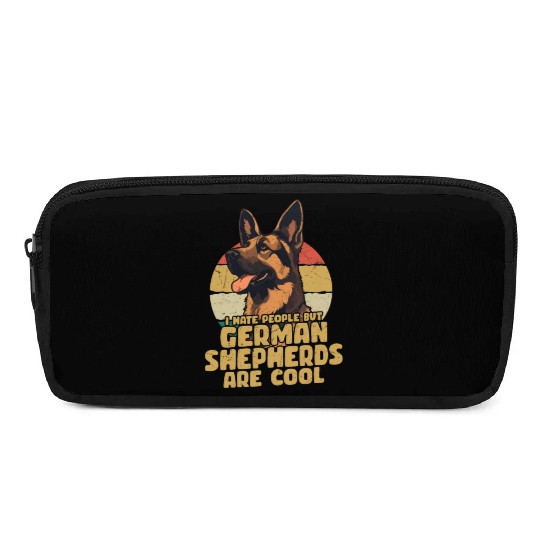 I Hate People But German Shepherds Are Cool Mom Da Pencil Cases