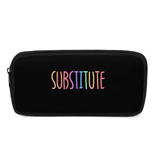 Substitute Teacher Back To School Sub Teacher Pencil Cases