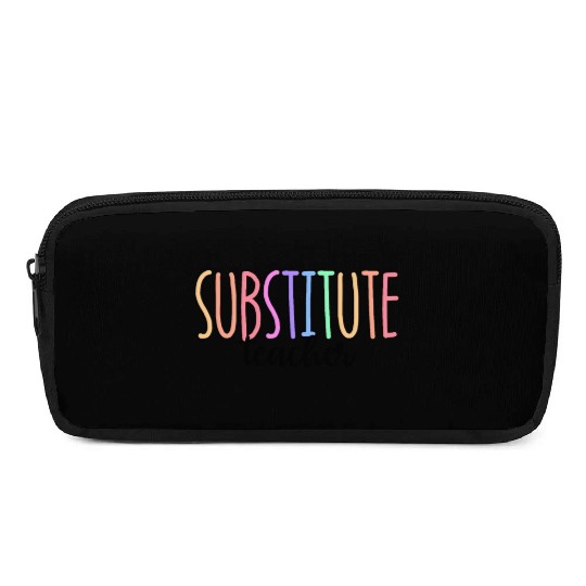Substitute Teacher Back To School Sub Teacher Pencil Cases