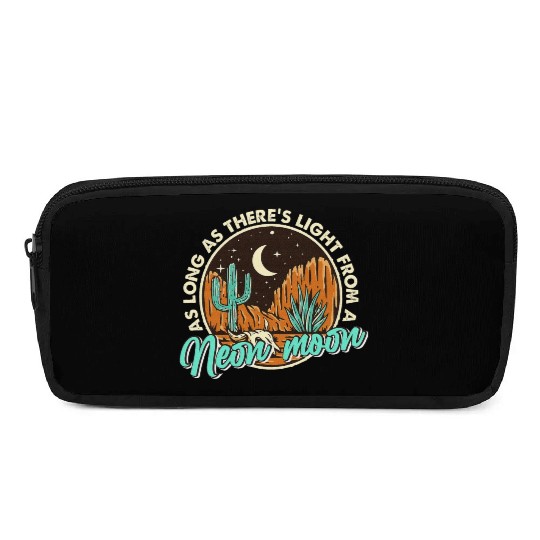 Neon Moon Cactus Country Mountain Vintage Retro Pencil Cases