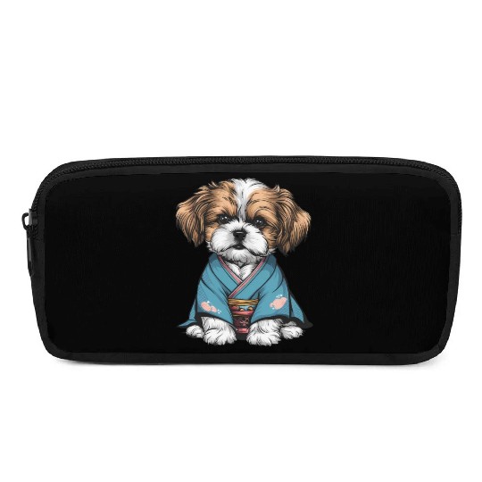 Shih Tzu In Kimono Pencil Cases