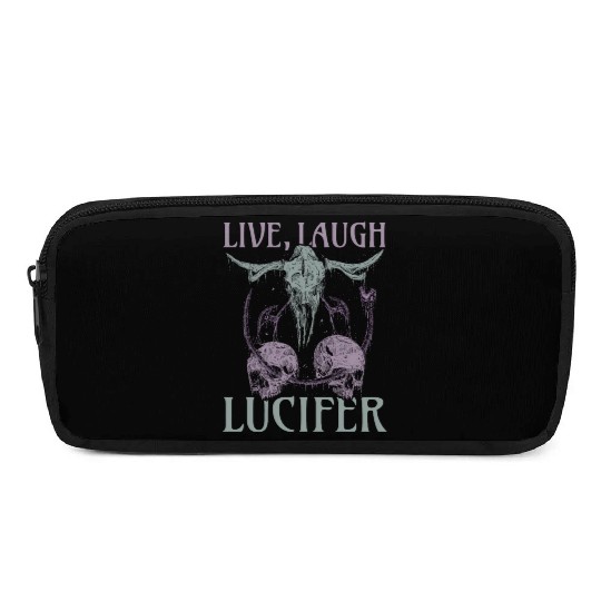 Live Love Lucifer Goth Festival Death Metal Pencil Cases