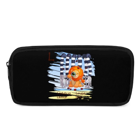 L Alphabet Ladybug Loupe Lemur Lion Pencil Cases