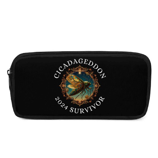 Cicadageddon Invasion Tour 2024 Funny Cicada Event Pencil Cases