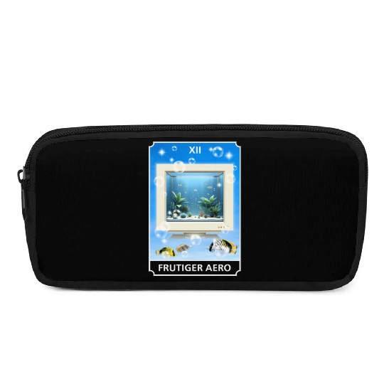 Frutiger Aero Aesthetic Tech Computer Aquarium Pencil Cases