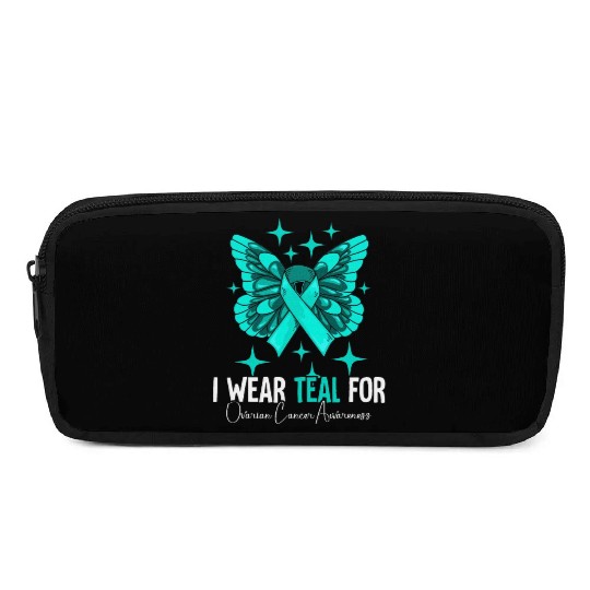 I Wear Teal For Ovarian Cancer Awareness Pencil Cases