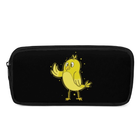 Canary waving Pencil Cases