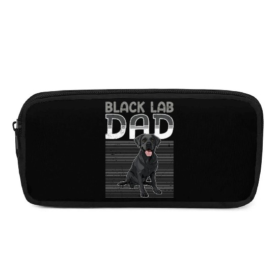 Black Labrador BLACK LAB DAD Labrador Owner Pencil Cases