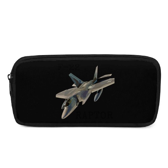 Air Force F-22 Raptor Fighter Jet Military Pilot Pencil Cases