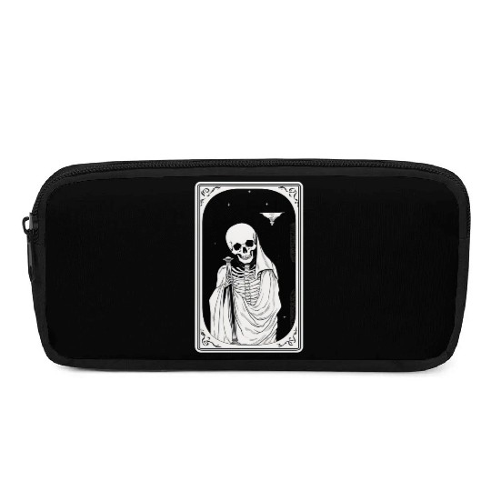 Skeleton Tarot Card Reader Astrology Occult Pencil Cases