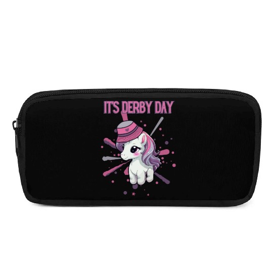 It's Derby Day Cute Horse Unicorne Hat Pencil Cases