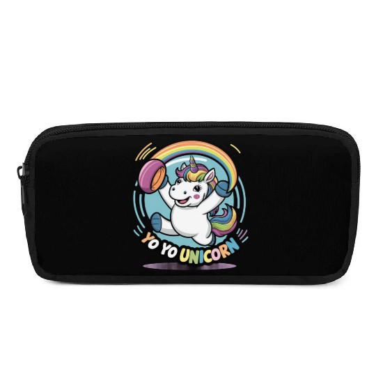 Funny YoYo Unicorn Rainbow Skill Pencil Cases