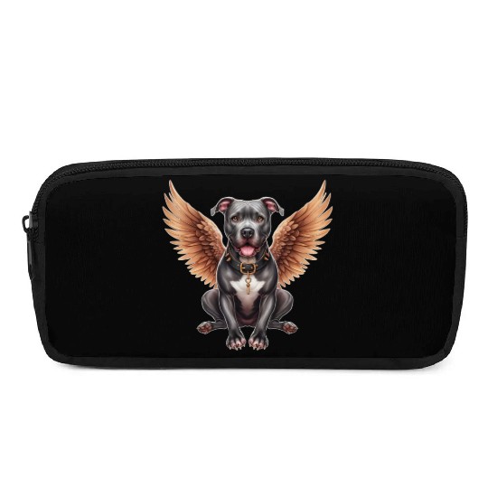 Pitbull Angel with Wings Dog in Heaven Pencil Cases