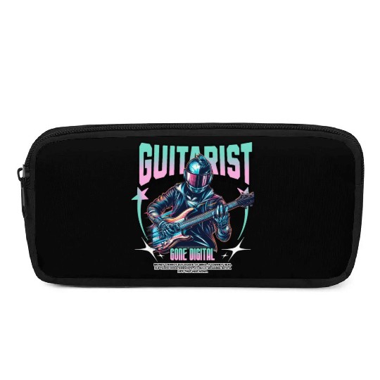 cyber playing guitar music lover Pencil Cases