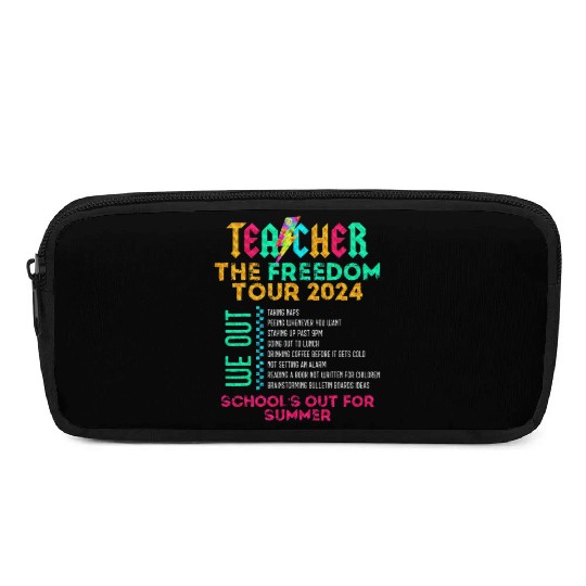 Teacher The Freedom Tour 2024 School's Out Pencil Cases