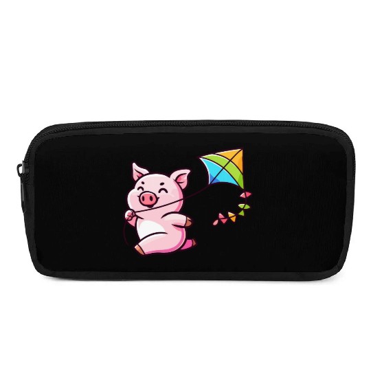 Playful Piglet: Kite-Flying Joy Pencil Cases