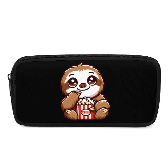 Sloth Film Critic Cinema Popcorn Lover Pencil Cases