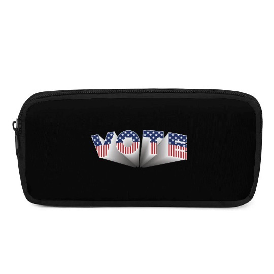 Vote - Stars and Stripes Pencil Cases