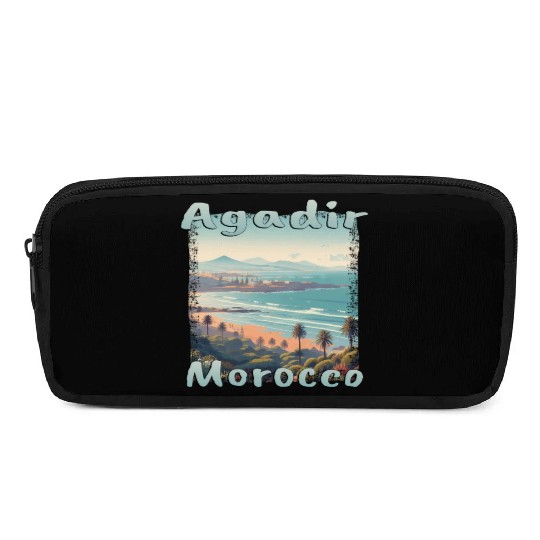 Agadir Morocco Beach Vacation Nature Palms Pencil Cases