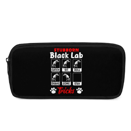 Labrador STUBBORN BLACK LAB TRICKS Labrador Pencil Cases