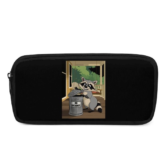 Racoon Trash Panda Metal Trash Can No Vacancy Pencil Cases