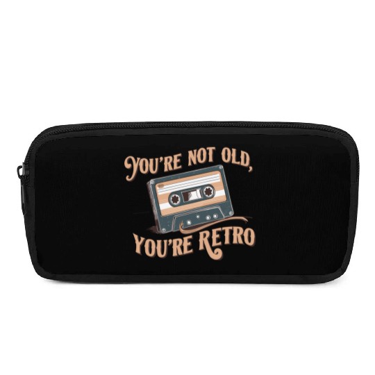 You're Not Old You're Retro Classic Cassette Tape Pencil Cases