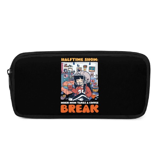 Football Mom Halftime Show: Mom Takes Coffee Break Pencil Cases