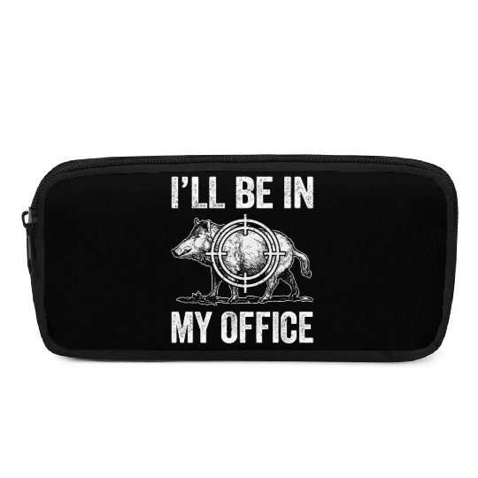 Boar Hunting Funny Wild Hog Hunter Pencil Cases
